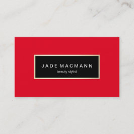Carte De Visite Élégant rouge