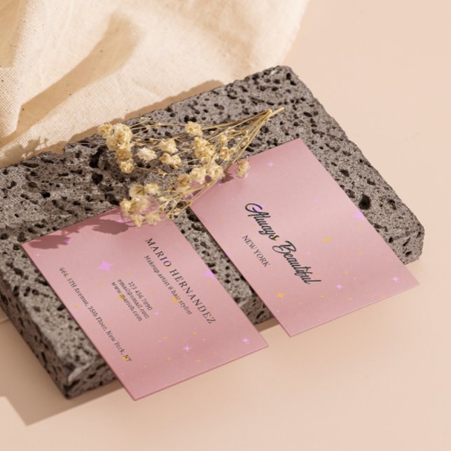 Carte De Visite Élégant signature Script Calligraphie Esthétique (Elegant Signature Script Calligraphy Esthetician Business Card)