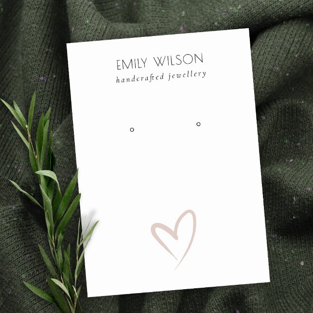 Carte De Visite Élégant simple Élégant Écran d'oreille (Créateur téléchargé)