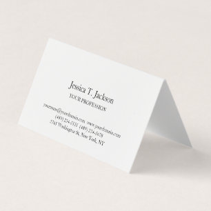 Carte De Visite Élégant simple professionnel