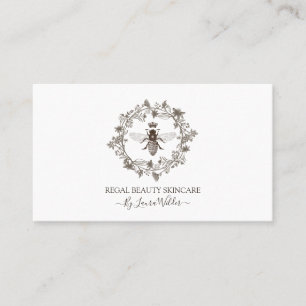 Carte De Visite Elégant soin de la peau Esthétique Bee Logo Bee