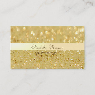 Carte De Visite Élégant Sophisticé Moderne Glittery Bokeh