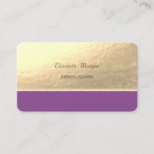 Carte De Visite Elégant Sophistiqué, Faux Gold, Perles