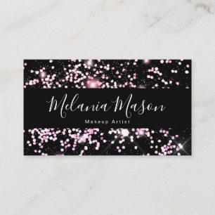Carte De Visite Elégant Sparkly Holographic Parties scintillant Be