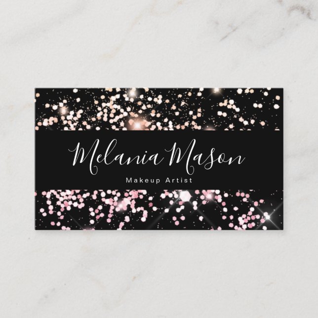 Carte De Visite Elégant Sparkly Holographic Parties scintillant Be (Devant)