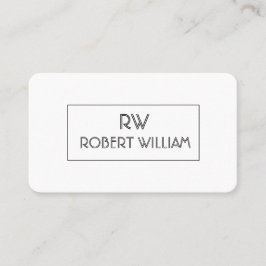 Carte De Visite Élégant style Déco Pixel Minimaliste Professionnel