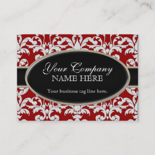 Carte De Visite Élégant style floral luxueux et luxueux, le Dama