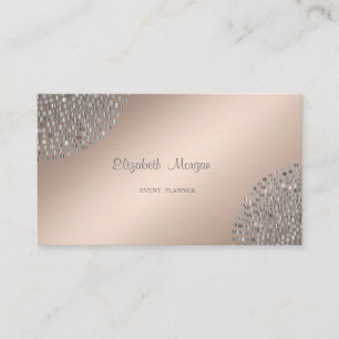 Carte De Visite Élégant Stylé Simple,Points