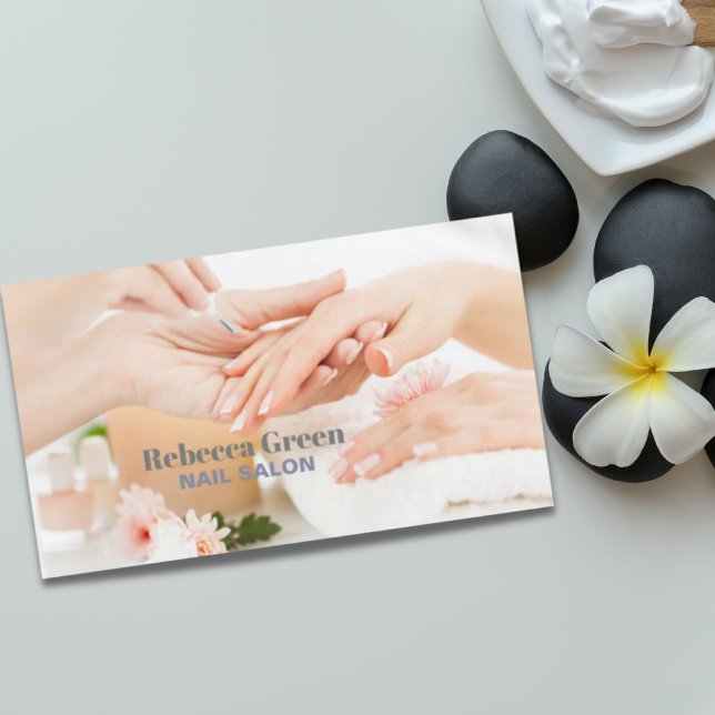 Carte De Visite Elégant Stylish Nail Artist Nail Salon Manicurist (Elegant Stylish Nail Artist Nail Salon Manicurist Business Card)
