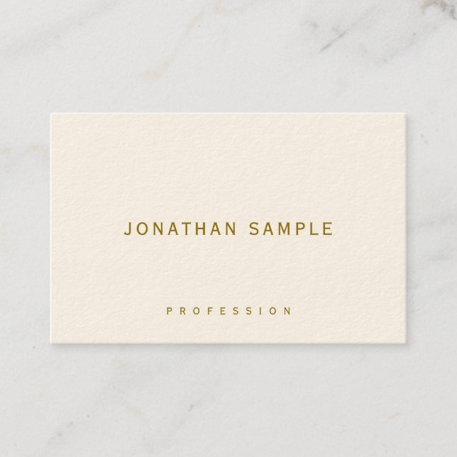 Carte De Visite Elegant Template Business Cards Gold Text Luxury (Devant)
