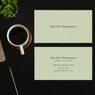 Carte De Visite Élégant tendance Simple Minimal médias sociaux