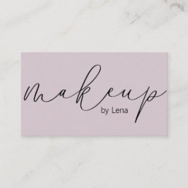 Carte de visite Elegant Typography Makeup