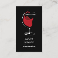 Élégant verre de vin rouge sommelier