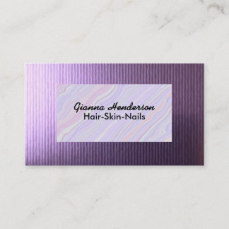 Carte De Visite Élégant violet et iridescent violet clair