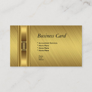 Carte de visite Elegant Yellow Gold Elite
