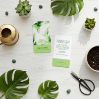 Elégante aquarelle vert clair Feuilleté Botanique