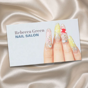 Carte De Visite Elégante beauté manicuriste ongle artiste salon on