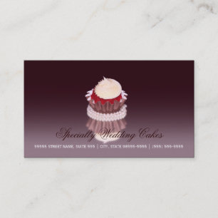Carte De Visite Élégante Boulangerie de gâteau Mariage de spéciali