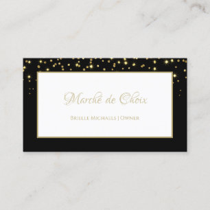 Carte De Visite Élégante boutique de Parties scintillant d'étincel
