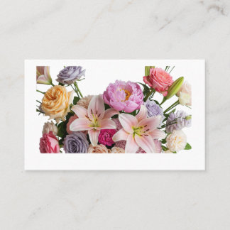 Carte De Visite Élégante Boutique Florale Logo Design Marque Femin