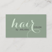 Élégante Calligraphie Couleur des cheveux sur Sage
