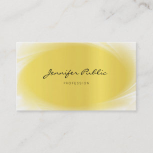 Carte De Visite Élégante calligraphie professionnelle Gold Luxe te