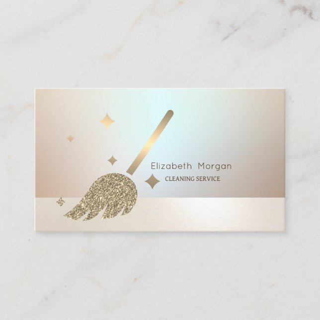 Carte De Visite Elégante chambre professionnelle Gold (Devant)