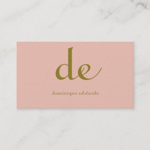 Carte De Visite Élégante Cosmétique Rose Chic Moderne