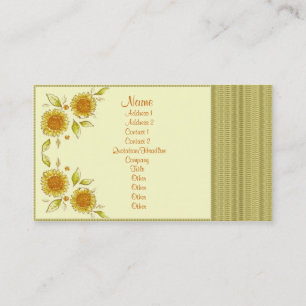 Carte De Visite Élégante décoration florale