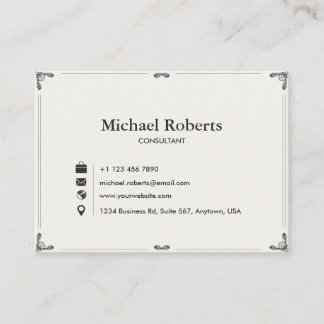 Carte de visite élégante | Design moderne 3,5" × 2