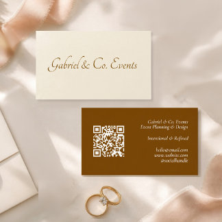 Carte de visite élégante et moderne avec QR code p