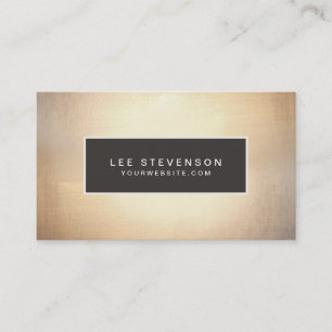 Carte De Visite Elégante Faux Gold Foil Luxuriant Vintage