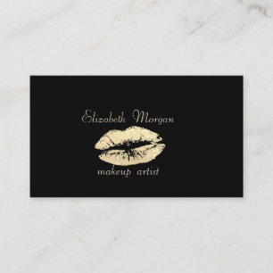 Carte De Visite Élégante Lèpe Proffesional Noire Élégante