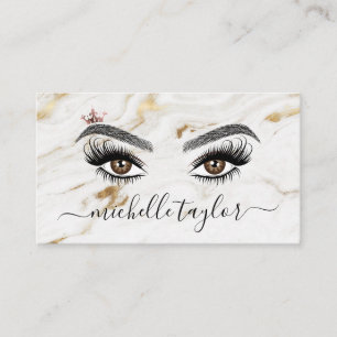 Carte De Visite Elégante maquilleuse Beauty Lash Oeil d'extension
