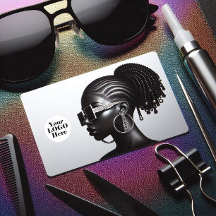 Carte De Visite Élégante Marque de Salon de Coiffure pour Femmes N