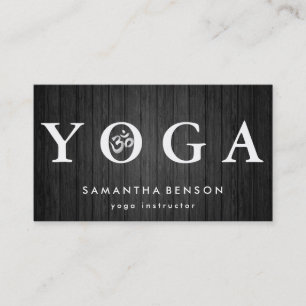 Carte De Visite Élégante méditation de Yoga Logo