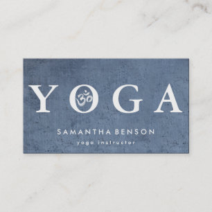 Carte De Visite Élégante méditation de Yoga Logo
