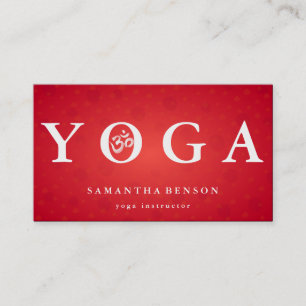 Carte De Visite Élégante méditation de Yoga Logo