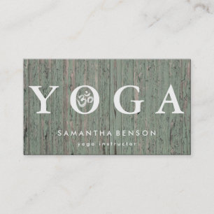 Carte De Visite Élégante méditation du Logo Yoga