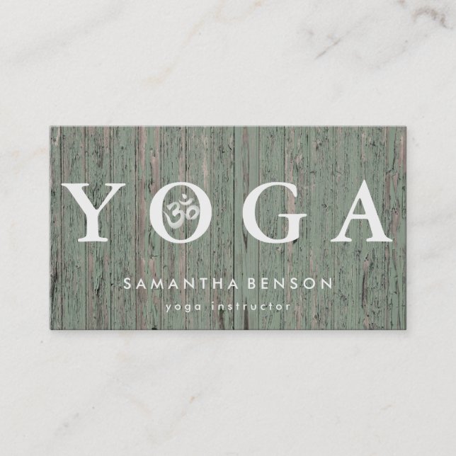 Carte De Visite Élégante méditation du Logo Yoga (Devant)