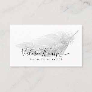 Carte De Visite Elégante parties scintillant argent pastel gris pl