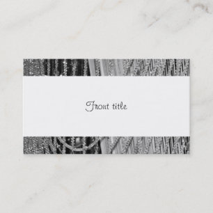 Carte De Visite Élégante perles de verre suspendues