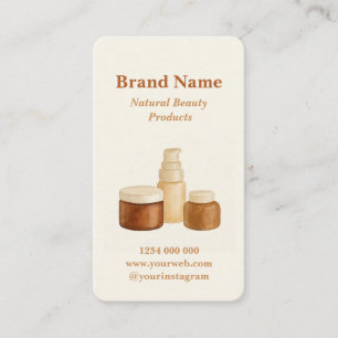 Carte de visite élégante pour produits de beauté m