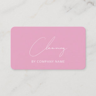 Carte de visite élégante pour service de nettoyage