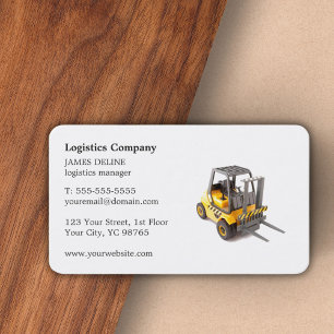 Carte De Visite Elégante société de logistique de transport par fo