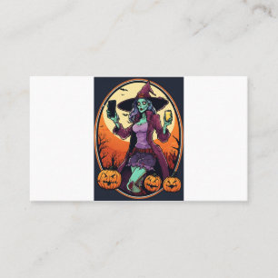 Carte De Visite Elegantly Undead : Femme Zombie Design