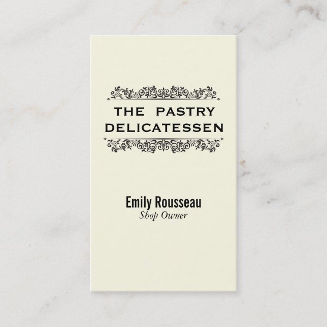 Carte De Visite Éléments naturels | Delicatessen 2 (Devant)
