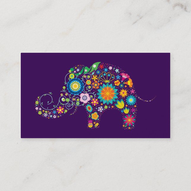 Carte De Visite Éléphant (Dos)