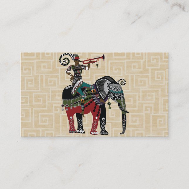 Carte De Visite Éléphant (Devant)