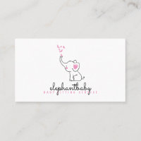 Éléphant Papillons Roses Animal Mignon